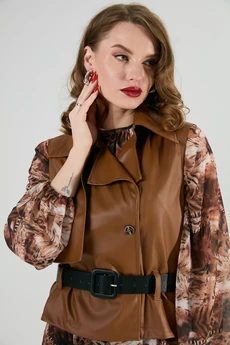 Жилет 1026-1 шоколад NikVa