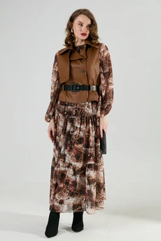 Жилет 1026-1 шоколад NikVa