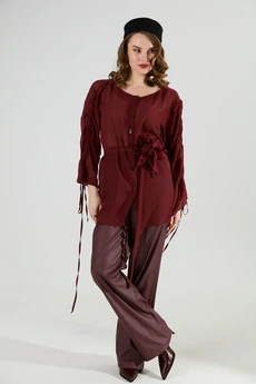 Блузка 1029-1 бордо NikVa