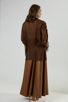 Блузка 1029-2 шоколад NikVa