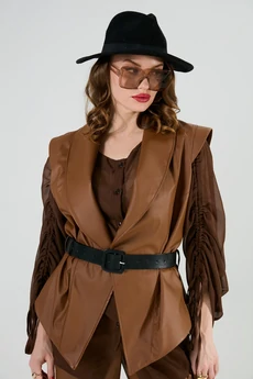 Жилет 1027-3 шоколад NikVa