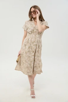 Платье 1047-2 песок NikVa