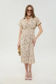 Платье 1047-2 песок NikVa