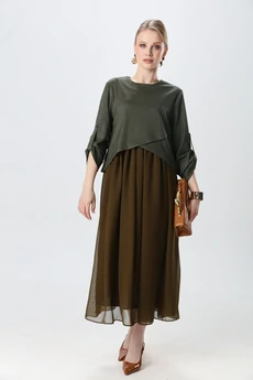 Платье 740-27 зелень NikVa