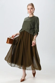 Платье 740-27 зелень NikVa