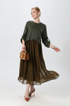 Платье 740-27 зелень NikVa