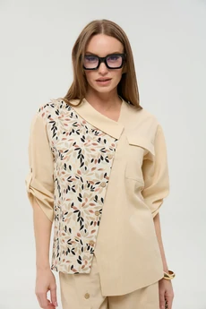 Жакет 902-18 песок и песочный мультиколор NikVa