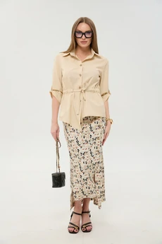 Юбка 971-11 песочный мультиколор NikVa