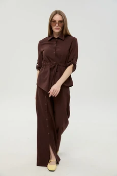 Костюм брючный 981-5 шоколад NikVa