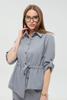 Костюм брючный 981-7 серый  NikVa