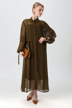 Платье 944-10 хаки NikVa