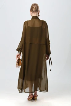 Платье 944-10 хаки NikVa