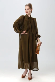 Платье 944-10 хаки NikVa