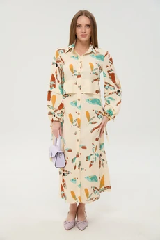 Платье 944-12 бохо мультиколор NikVa