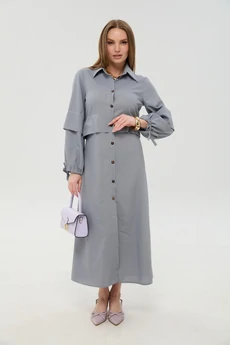 Платье 944-15 серый NikVa