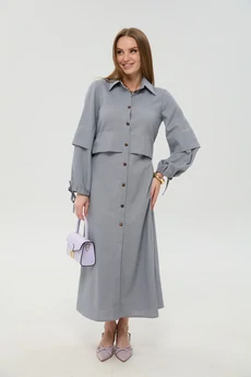 Платье 944-15 серый NikVa