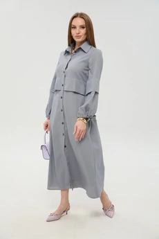 Платье 944-15 серый NikVa