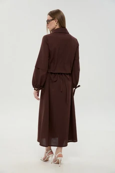 Платье 944-16  шоколад NikVa