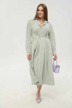 Платье 962-3 мятные полосы NikVa