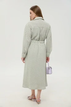 Платье 962-3 мятные полосы NikVa
