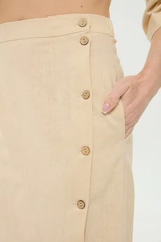 Костюм с юбкой 975-8 песок и песочный мультиколор NikVa