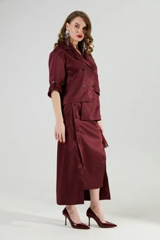 Жакет 973-4 бургунди в полоску NikVa