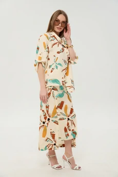 Костюм с юбкой 975-5 бохо мультиколор NikVa