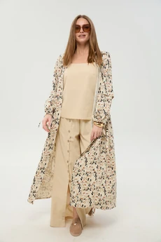 Костюм брючный 976-12 песок и песок мультиколор NikVa