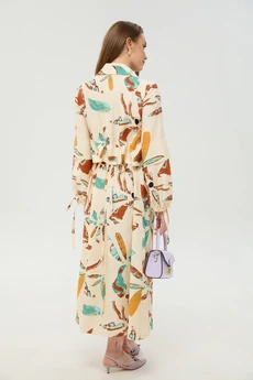 Костюм брючный 976-7 мята и бохо мультиколор NikVa