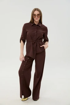 Костюм брючный 981-5 шоколад NikVa