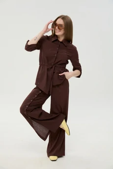 Костюм брючный 981-5 шоколад NikVa