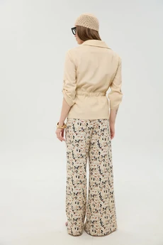 Костюм брючный 981-9 песок и песочный мультиколор NikVa