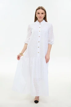 Платье 800-10 белый NikVa