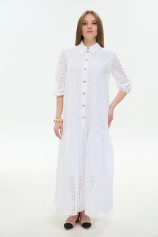 Платье 800-10 белый NikVa