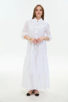 Платье 800-10 белый NikVa