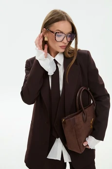 Костюм брючный 845-1 шоколад NikVa