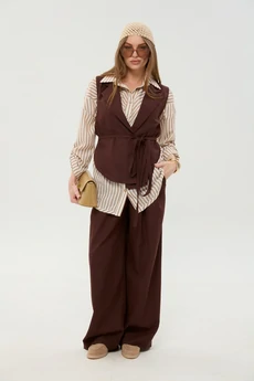Брюки 970-4 шоколад NikVa