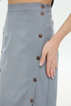 Юбка 971-7 серый NikVa