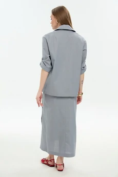 Юбка 971-7 серый NikVa