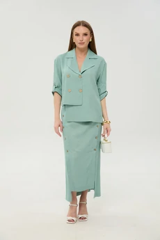 Костюм с юбкой 972-9 мята  NikVa