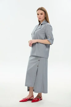 Юбка 971-7 серый NikVa