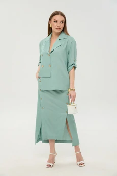 Костюм с юбкой 972-9 мята  NikVa
