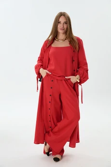 Костюм брючный 976-24 красный NikVa