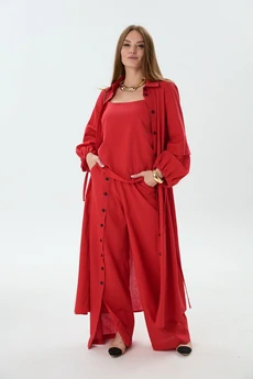 Костюм брючный 976-24 красный NikVa