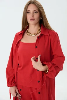 Костюм брючный 976-24 красный NikVa