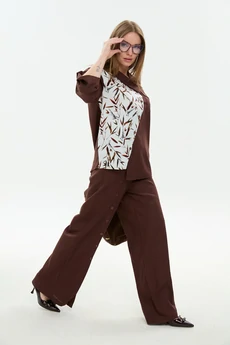 Брюки 977-6 шоколад  NikVa