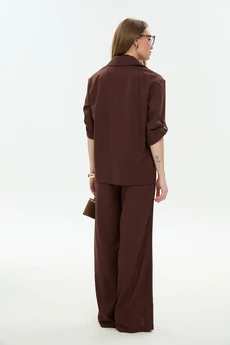 Костюм брючный 979-6 шоколад  NikVa