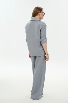 Костюм брючный 979-7 серый NikVa