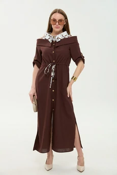 Платье 985-3 шоколад  NikVa