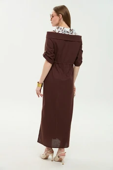 Платье 985-3 шоколад  NikVa